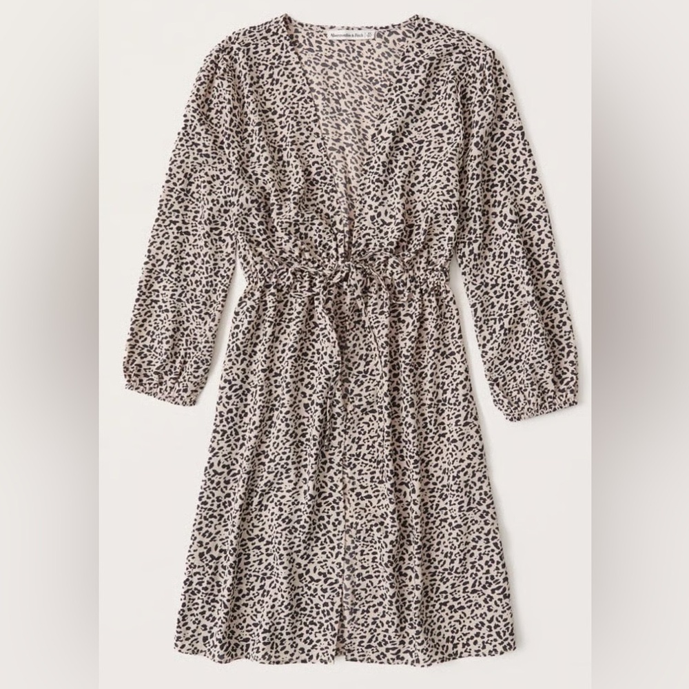 Abercrombie & Fitch Animal Print Swim Cardigan Coverup Top Size XS